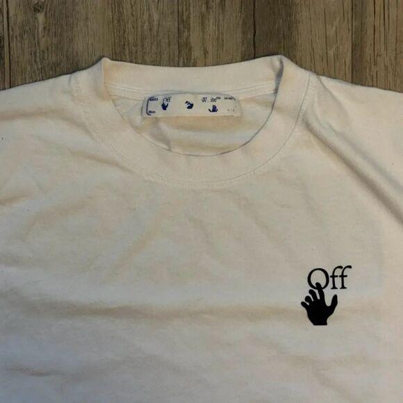 Off-White AW21 Faded Degrade Arrow Tee T-Shirt Size Large - Picture 2 of 5